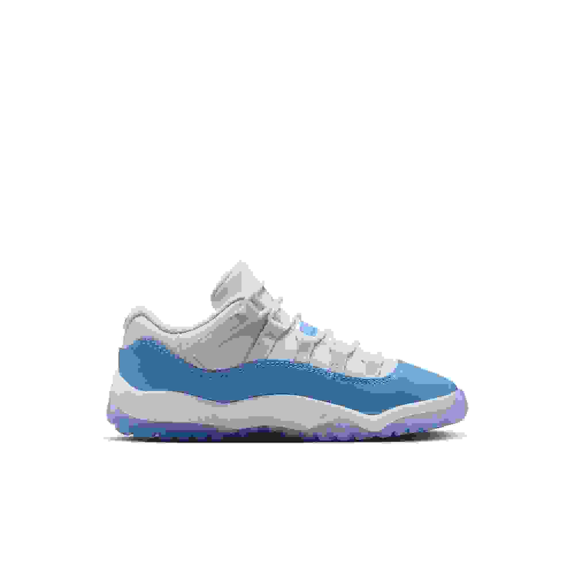 Jordan 11 Retro Low Preschool Kids' "White and University Blue" Shoe